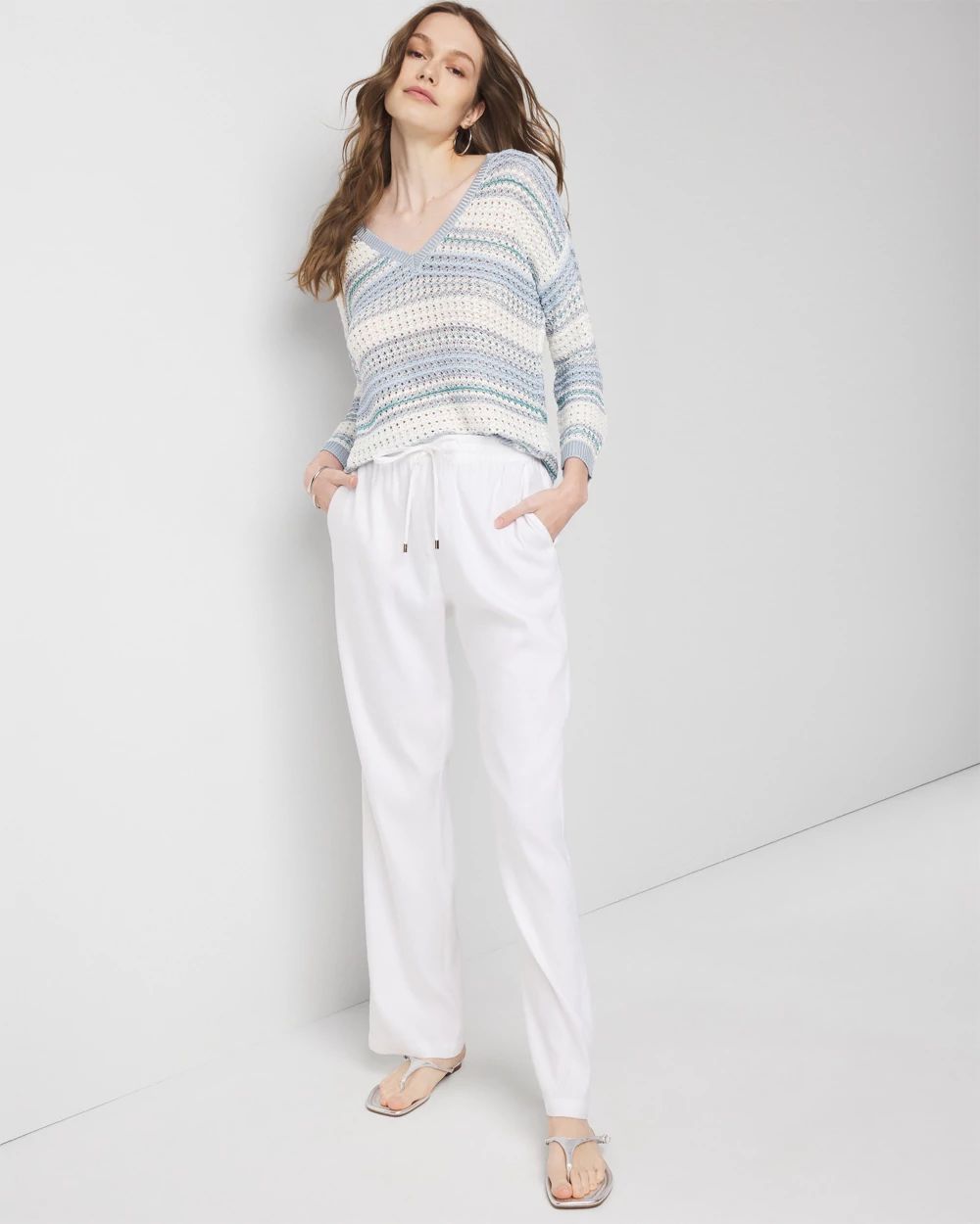 The Everyday Trouser in Linen | White House Black Market